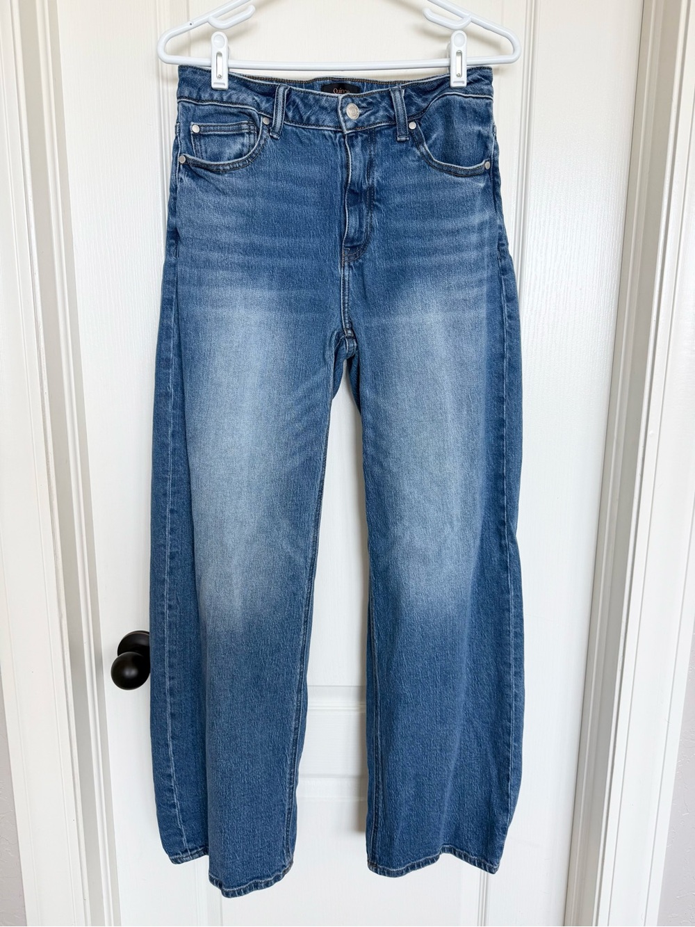 Quince Women's Comfort Stretch High Rise Relaxed Straight Jeans
